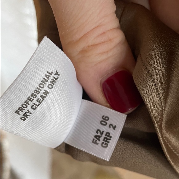 St John Couture Bronze Satin Like Women's Tank Top Shell Small Holiday - Picture 9 of 10